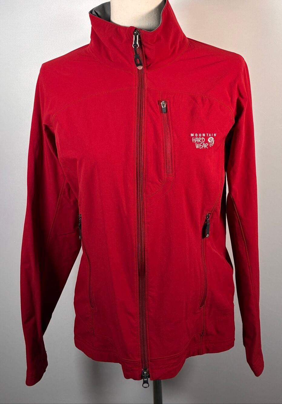 Mountain Hardwear Chocklite Softshell Jacket Womens M Red Full Zip